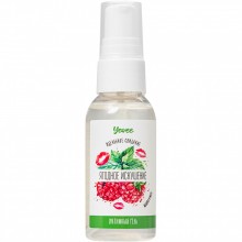 Съедобная гель-смазка Yovee «Ягодное искушение» со вкусом малины и мяты, 50 мл, ToyFa 721010, цвет бесцветный, 50 мл.