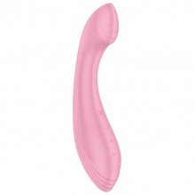 Изогнутый вибромассажер «G-Force», цвет розовый, Satisfyer 4048628, длина 19 см.