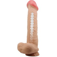 Фаллоимитатор с эффектом скользящей кожи, TPR, Pretty Love BW-008103NRG, длина 26 см.