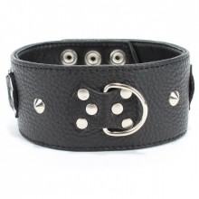 Кожаный ошейник с короткими шипами, БДСМ Арсенал 55008ars