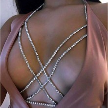 Эротический аксессуар на грудь со стразами «Оки-Чпоки», 9424684, бренд Сима-Ленд, S/M