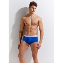 Мужские трусы-хипсы на широкой резинке, цвет синий, Gauvine GAU3000-BLU-L, L