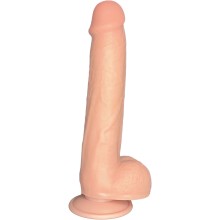 Ультрареалистичный фаллоимитатор «Lapetus» с подвижной кожей, цвет телесный, Fantasy Toys 06839, длина 23 см.