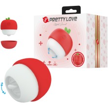 Клиторальный стимулятор с гибким языком «Pretty Love Apple Secret» в виде яблочка, Baile BI-300066, цвет красный, длина 5.9 см.