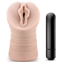 Телесный мастурбатор-вагина с вибропулей «Ashley», цвет телесный, BL-73503, бренд Blush Novelties, длина 13 см.