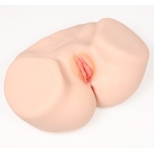 Мастурбатор полуторс с двойным слоем «Vanilla Onahole Real Vagina», с вибрацией, Kokos M01-003-13DV, из материала TPE, длина 37 см.