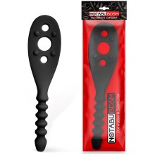 Черная силиконовая шлёпалка, NoTabu NTB-80755, длина 30 см.