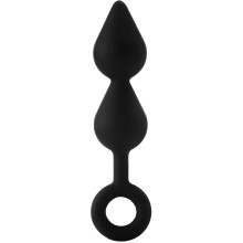 Черный анальный стимулятор «Fantasstic XL Double Drop Plug», силикон, Dream Toys 22000, длина 20 см.