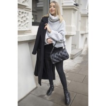 Колготки Melody с выразительным геометрическим узором из крошечных линий, 3, черный, Gabriella, Gab_296 Melody Melange/Nero, из материала полиамид, 3-M