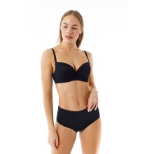 Бюстгальтер на поролоне на каркасах, 70D, черный, Coquette Revue, CR_Skin 54119-06 Бюст