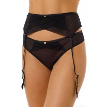 Пояс для чулок ,выполнен из эластичной сетки, 40, черный, Coquette Revue, CR_Chante 66124-06 Пояс, 40 размер