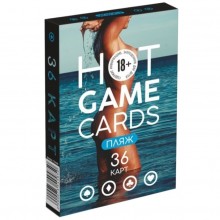 Карты игральные «Hot Game Cards пляж», 36 карт, Сима-Ленд 7354585, из материала картон