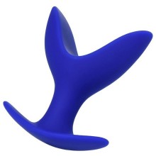 Расширяющая анальная втулка «Bloom», цвет синий, материал силикон, ToyFa 357006, длина 9 см., со скидкой