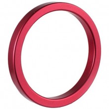 Красное эрекционное кольцо из алюминия, TNK-0025L, из материала Алюминий, диаметр 6 см.