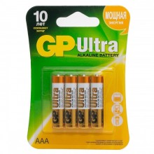 Комплект из 4-х батареек ААА «Ultra», GP Batteries Gp24au-2cr4