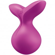 Клиторальный стимулятор «Viva la Vulva 3», цвет фиолетовый, Satisfyer 9043729, из материала силикон, длина 8.5 см., со скидкой
