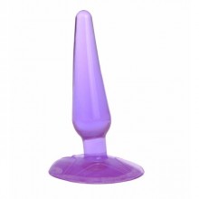 Анальная пробка с присоской, цвет фиолетовый, TAP-0121F, бренд OEM, длина 11 см.
