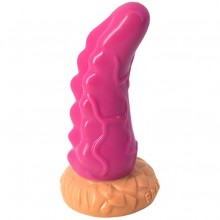 Большой секс стимулятор «Язык дракона», цвет розовый, TFS-0228R, бренд OEM, длина 17.2 см.