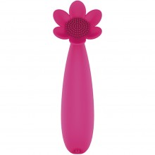 Вибромассажер в виде цветка «Daisy Joy», цвет розовый, FeelzToys FLZ-E31261, длина 15.5 см.