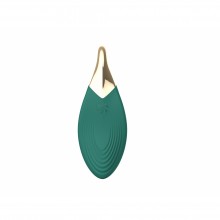 Вибро-кулон «Liberty Leaf», Lola Games Lola Toys 9300-01lola., из материала Силикон, цвет Зеленый, длина 7.2 см., со скидкой