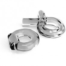 Два эрекционных кольца «Classix Couples Cock Ring Set», цвет прозрачный, PipeDream 5452010000, из материала TPE