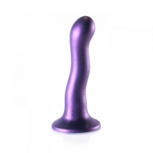 Изогнутый фаллоимитатор для точки-G «Ultra Soft Silicone Curvy G-Spot Dildo», фиолетовый, силикон, Shots Media OU818MPU