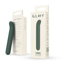 Вибромассажер из эко-пластика для G-точки «Hana», цвет зеленый, Glov GLOV003, длина 13 см.
