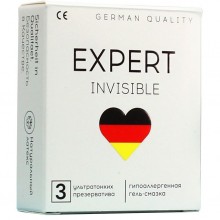 Презервативы Еxpert «INVISIBLE» особо тонкие, 3 штуки, 201-0656, бренд Expert