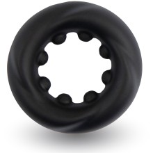 Кольцо эрекционное со стимулирующими выступами «Rooster Cain», цвет черный, VelvOr E31018, диаметр 5 см.