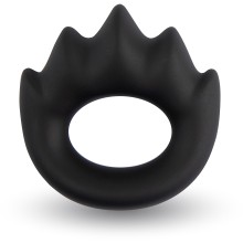 Кольцо эрекционное «Rooster Xander» с массажными гребнями, цвет черный, Velv'Or E31019, бренд VelvOr, из материала Силикон, диаметр 3 см., со скидкой