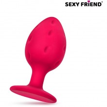 Анальный стимулятор «Love Play», цвет розовый, материал силикон, Sexy Friend SF-40197, длина 7 см., со скидкой