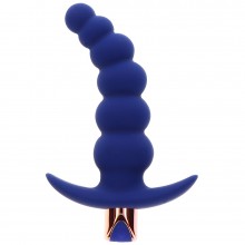 Синяя анальная виброелочка с дистанционным управлением «The Spunky Buttplug», Toy Joy DEL10226, длина 13.5 см.