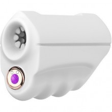 Мастурбатор с вибрацией «Mini Masturbator», 9 режимов вибрации, цвет белый, Silicone Toys USK-M02 MASTIC, длина 11.7 см., со скидкой