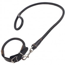 Ошейник с поводком «Sexy Slave Collar&Leash», цвет чрный, Chisa novelties CN-632112462, длина 34 см., со скидкой