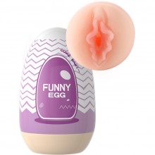 Мастурбатор-яйцо «Funny Egg» вагина, Eroticon 92373-4, длина 9 см.