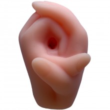 Мастурбатор вагина-кулачок, цвет телесный, Eroticon 92373, из материала CyberSkin, длина 12.5 см., со скидкой