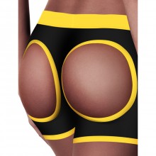 Шорты для страпона «Horny Shorts», цвет черный, XL/XXL, LoveToy LV715025C, из материала Хлопок, со скидкой