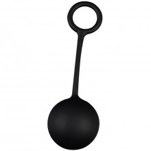 Вагинальный шарик «Vagina Bead» с силиконовым шнуром со смещенным центром тяжести, общая длина 10 см, черный, Chisa novelties CN-393240072, длина 10 см.