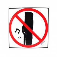 Информационный знак в виде картинки на картоне «No Wind», Playstar С155, длина 19 см., со скидкой