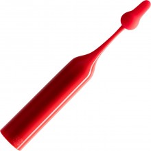 Точечный клиторальный стимулятор «Pop» с двумя насадками, цвет красный, Romp RPPT1SG7, из материала Силикон, длина 14.3 см., со скидкой