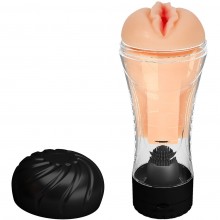 Мастурбатор-вагина с вибрацией «Naomi», цвет телесный, Baile BM-00900T27Z-4, длина 21.8 см., со скидкой
