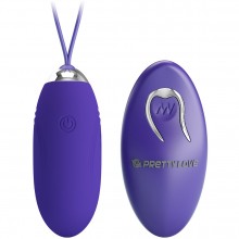 Фиолетовый вибростимулятор-яйцо «Jenny-Youth», Baile Pretty Love BI-014362W-9L, из материала Силикон, длина 7 см.