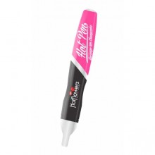 Вкусовая ручка для рисования на теле «Hot Pen» со вкусом клубники с шампанским, 35 г, HotFlowers HC248, бренд Hot Flowers, цвет Розовый