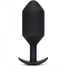 Профессиональная пробка для ношения «Snug Plug 7», цвет черный, материал силикон, B-vibe BV-045-BLK, длина 17.4 см.