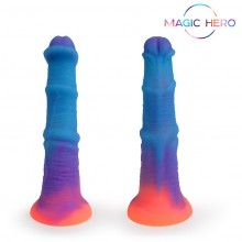 Фантазийный фаллоимитатор «Amazing Toys», светится в темноте, материал силикон, Magic Hero MH-13024, цвет мульти, длина 20 см.