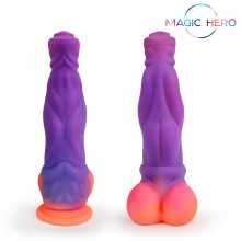 Фантазийный фаллоимитатор «Amazing Toys», светится в темноте, материал силикон, Magic Hero MH-13023, цвет мульти, длина 21.5 см.