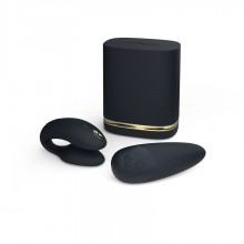 Секс-набор «Golden Moments: Womanizer Premium 2 + We-Vibe Chorus», SNCK2SG9, цвет черный, длина 7.8 см.