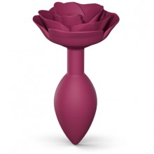 Анальная пробка «Open Roses M - Plum Star», Love to Love 6032411, цвет Бордовый, длина 11.3 см., со скидкой