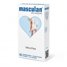 Особо тонкие презервативы «Masculan Ultra Fine 2», 10 шт, Masculan 11752, из материала Латекс, цвет Прозрачный, длина 18.5 см.