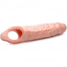 Насадка для увеличения члена «Size Matters Really Ample Penis Enhancer», цвет телесный, XR Brands XRAD425-Flesh, длина 16.5 см.